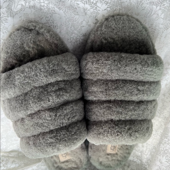 UGG Fluff Yeah Slide Charcoal size 8 - Picture 4 of 16
